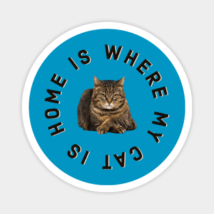 Home Is Where My Cat Is (Manx) Magnet